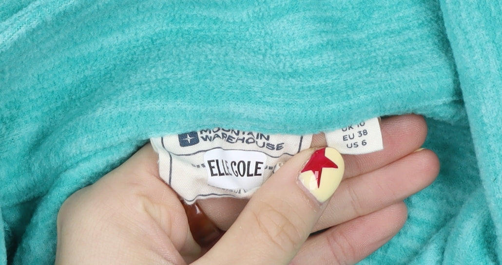 Mountain Warehouse Women’s Blue Half Zip Fleece Sweatshirt UK 10