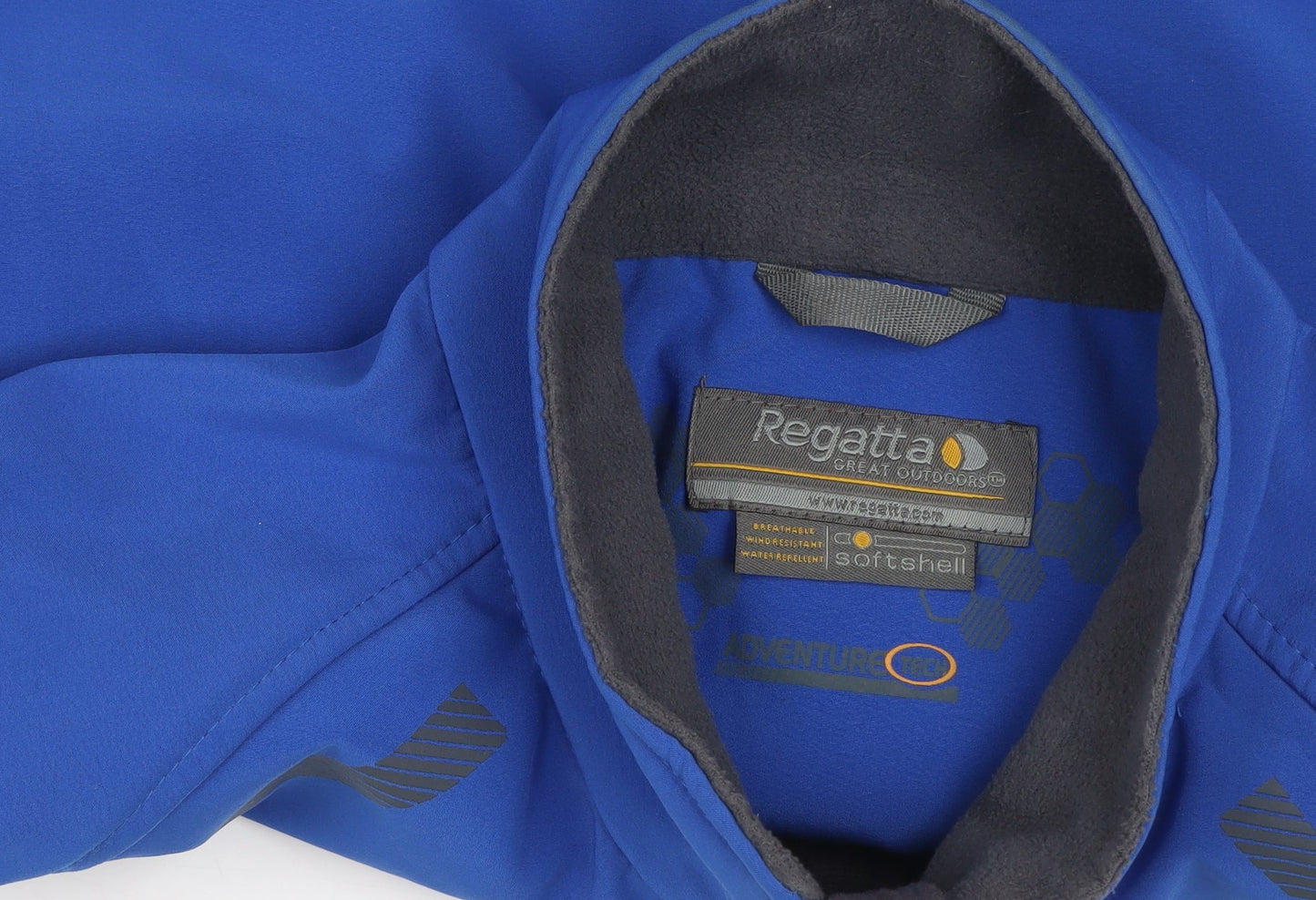 Regatta Men's Blue Softshell Mid-Length Jacket Size M Outdoor Wear