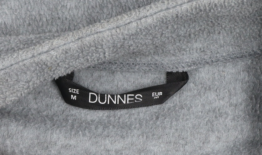 Dunnes Stores Women's Grey Marl Full Zip Fleece Jacket Size 12