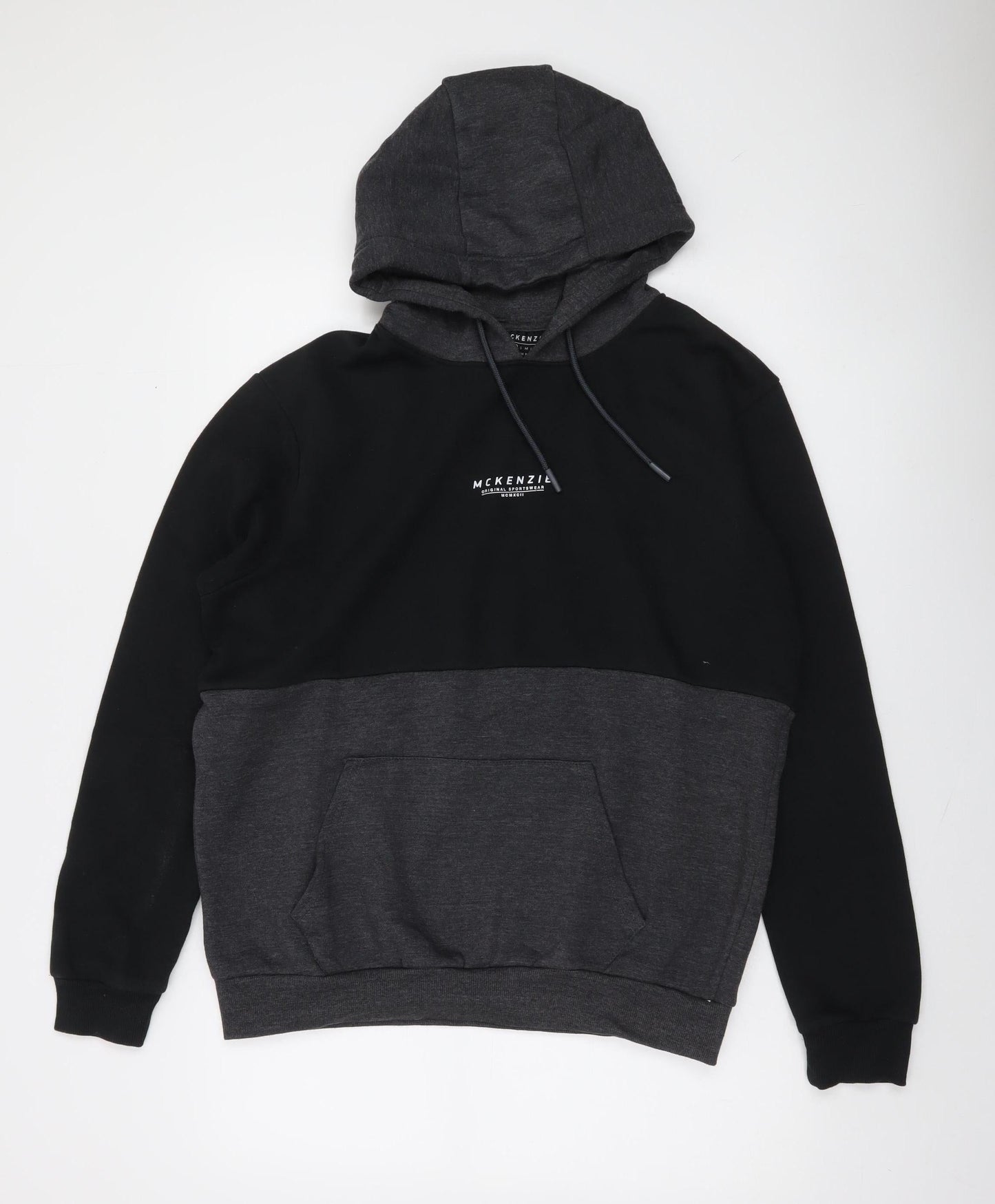 McKenzie Men's Black Pullover Hoodie XS Regular Fit