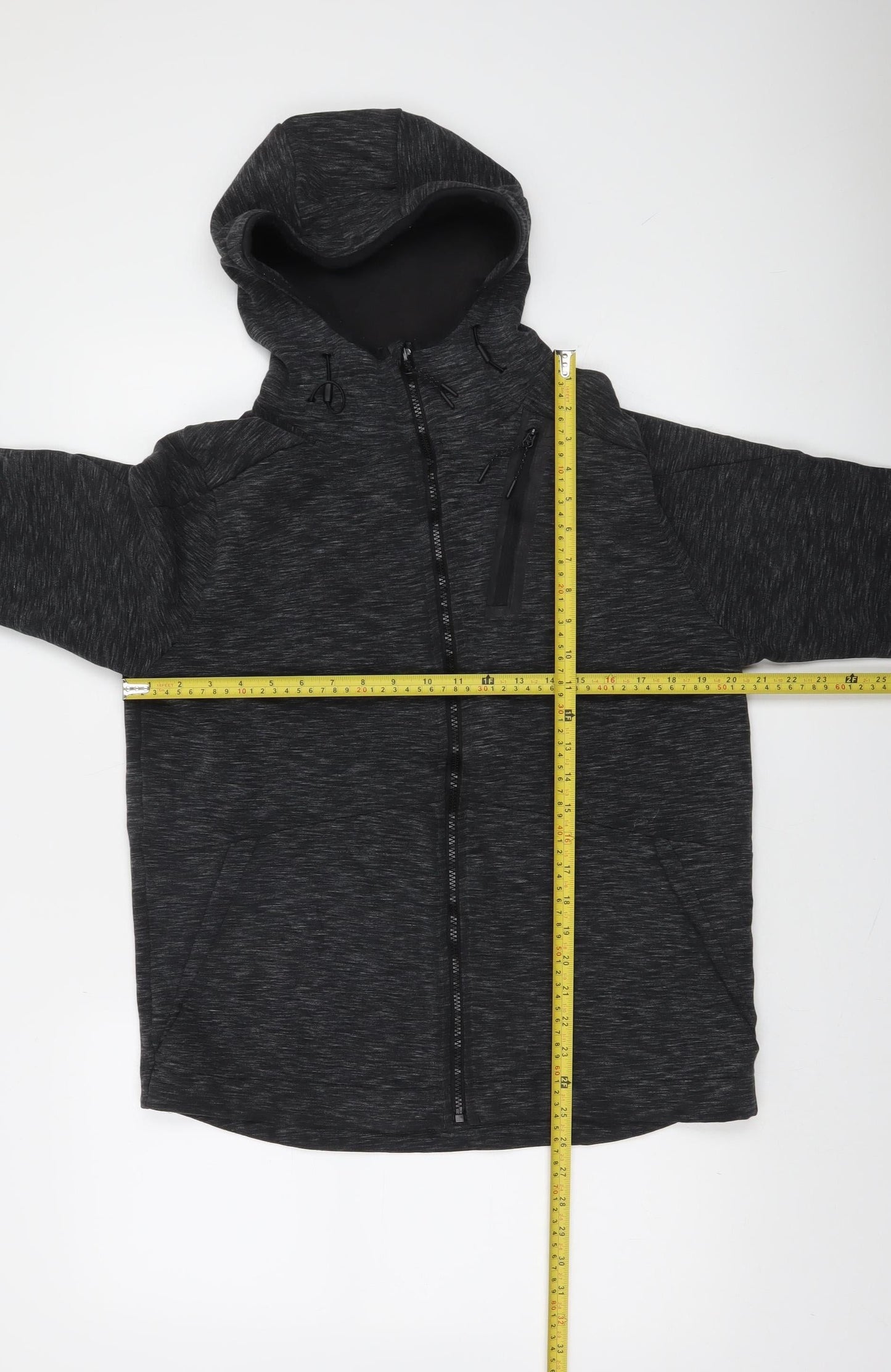 Champion Men's Black Full Zip Hoodie Size M Athletic Fit