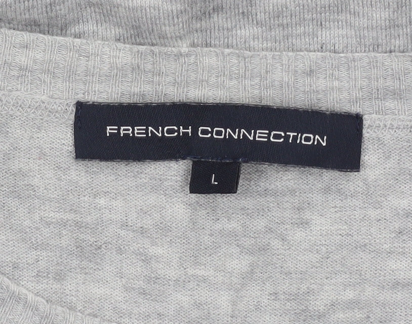 Additional view of French Connection Women's Grey L Knit Crew Neck jumper