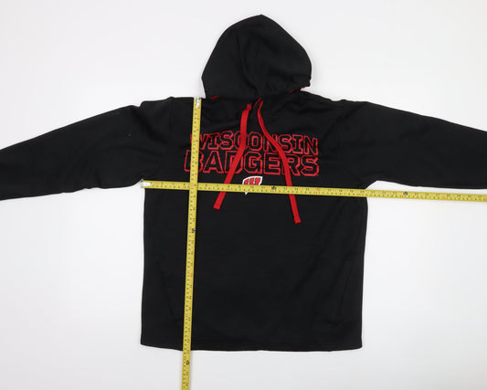 Fanatics Men's Black Wisconsin Badgers Pullover Hoodie Size S