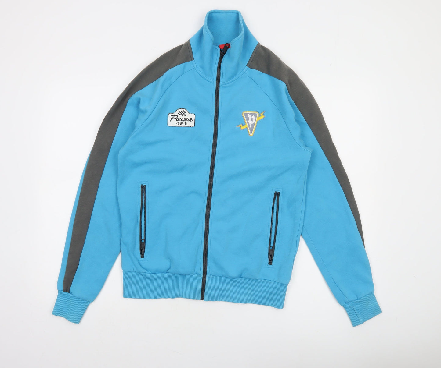 Puma Men's Blue Track Jacket Size S Full Zip Lightweight Sportswear