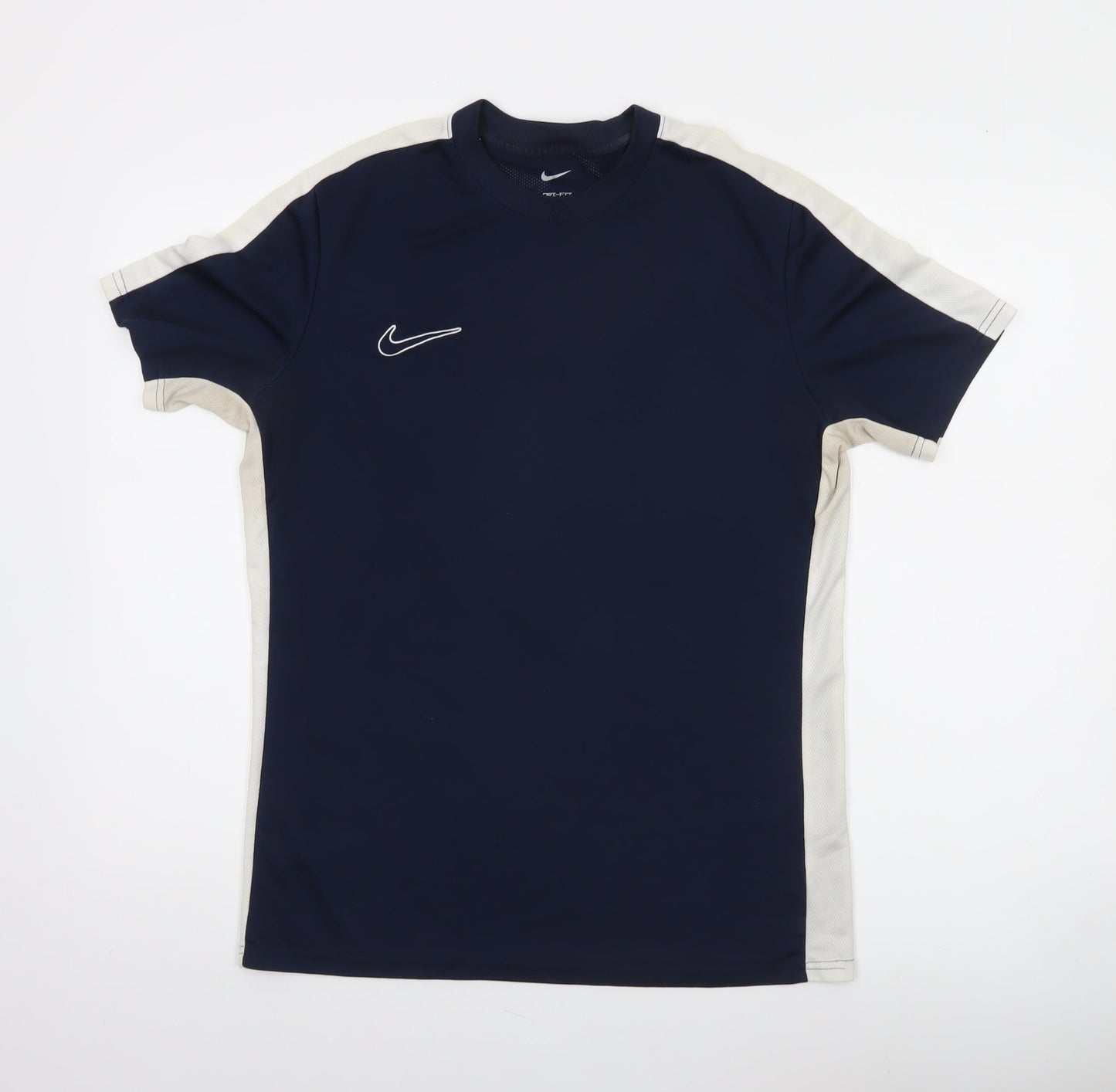 Nike Men's Blue Dri-Fit Slim Fit Short Sleeve Sports T-Shirt L