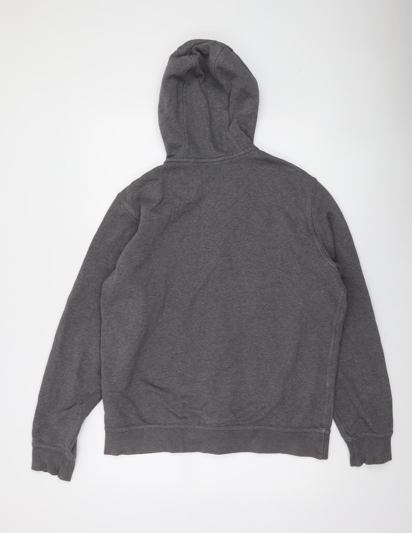 Nike Men's Grey Full Zip Hoodie L Regular Fit Sports Fleece