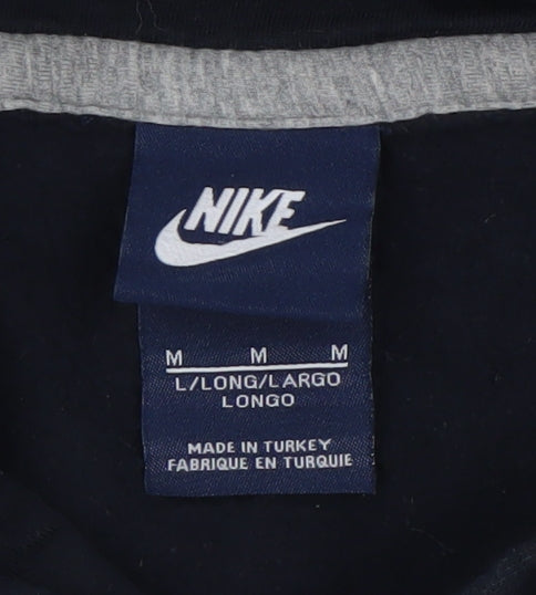 Nike Men’s Blue Pullover Hoodie Size M Fleece Sportswear