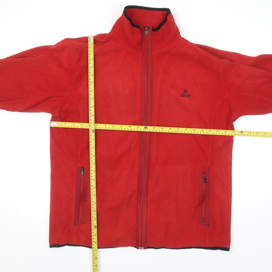 Craghoppers Men’s Red Fleece Full Zip Jacket XL Outdoor Hiking