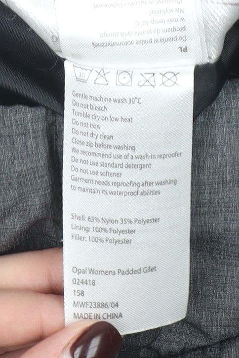 Mountain Warehouse Womens Grey Size 10 Padded Waistcoat Gilet