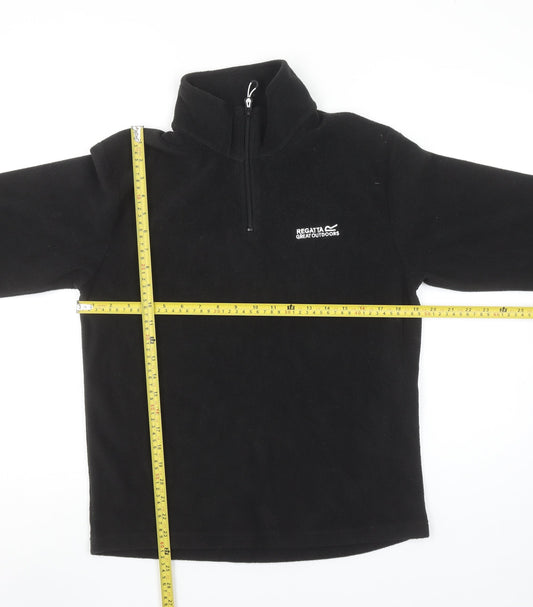Regatta Great Outdoors Black Fleece 1/4 Zip Pullover Sweatshirt Women’s S
