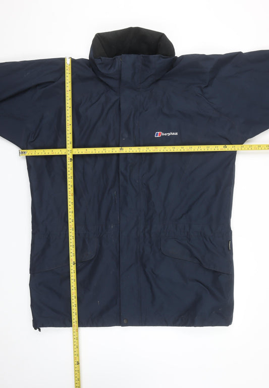 Berghaus Men's Blue Waterproof L Rain Coat Jacket