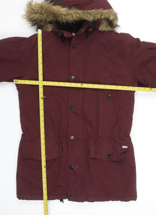 Carhartt Men’s Red Anchorage Parka M Hooded Lined Winter Coat