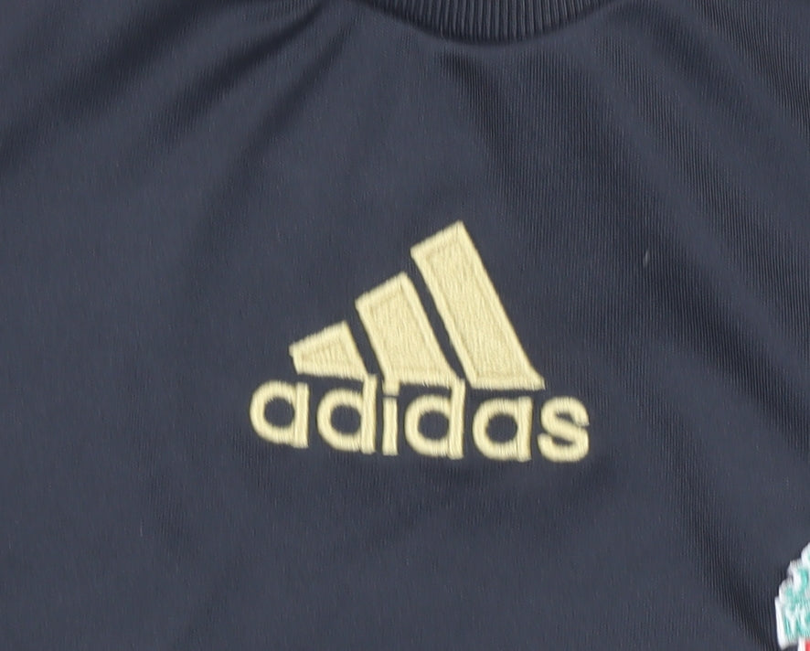 Adidas Mens Small Black Liverpool FC Retro Football T-Shirt