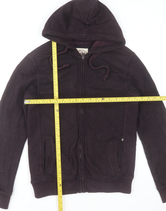 Fat Face Men's Purple Full Zip Hoodie XS Cotton Knit