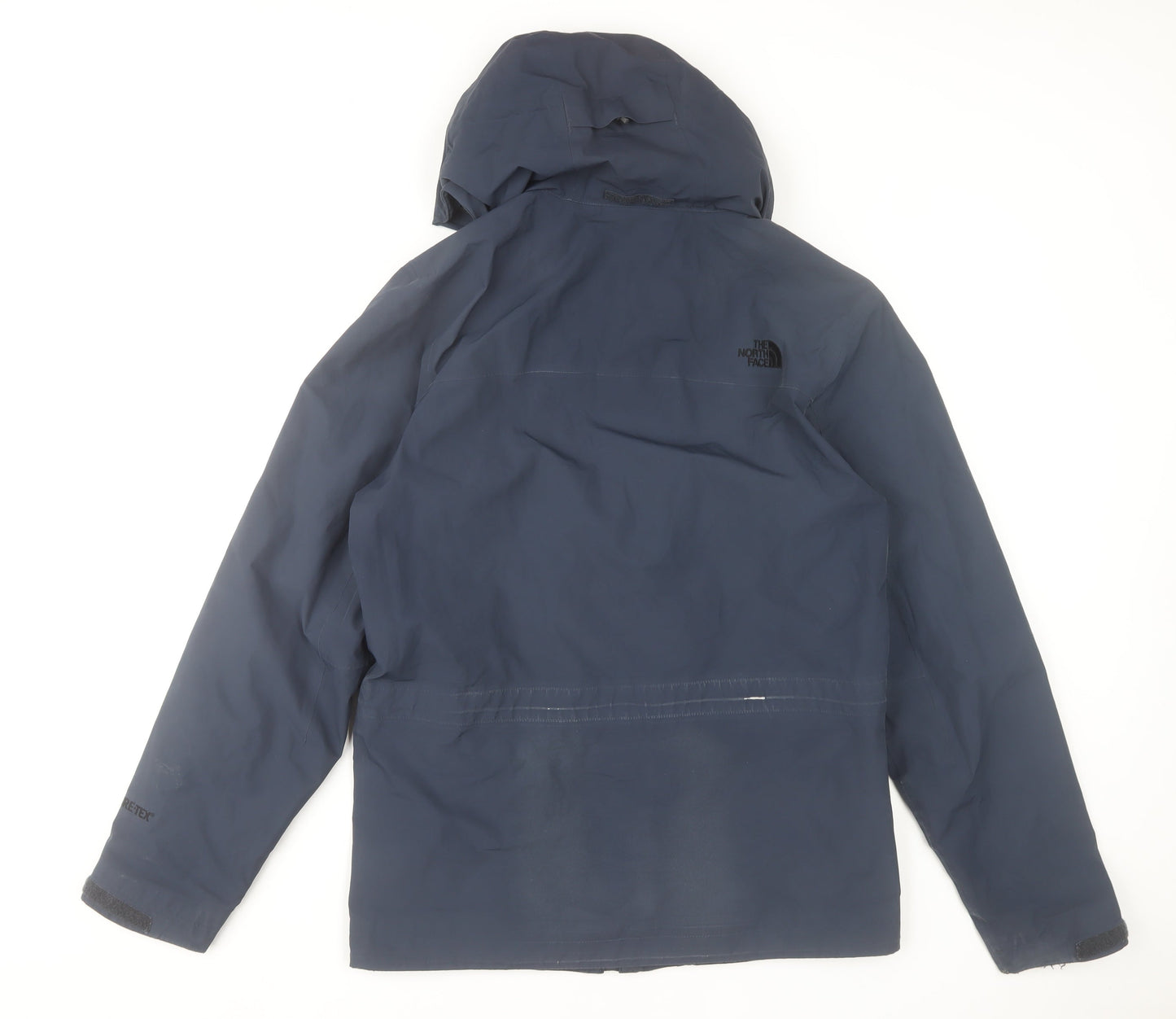 The North Face Men's Blue Waterproof Hooded Jacket Size S