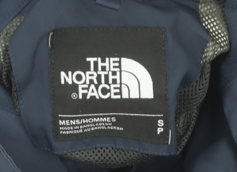 The North Face Men's Blue Waterproof Hooded Jacket Size S