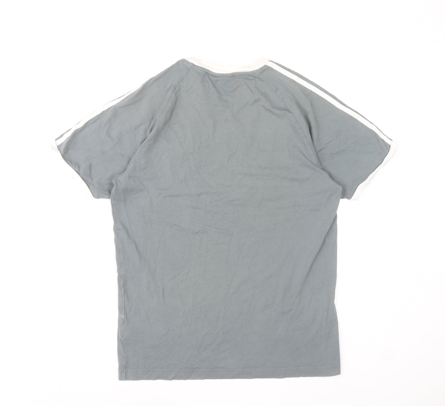 Adidas Women’s Grey Ringer T-Shirt Size S Short Sleeve Crew Neck