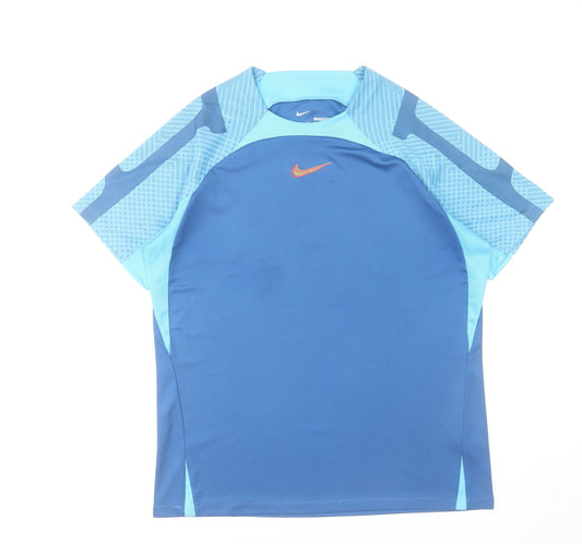Nike Men's Blue Dri-FIT Slim Fit Active T-Shirt Size L