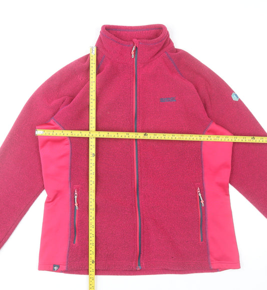 Regatta Womens Pink Fleece Full Zip Jacket Size 18 Outdoor Casual