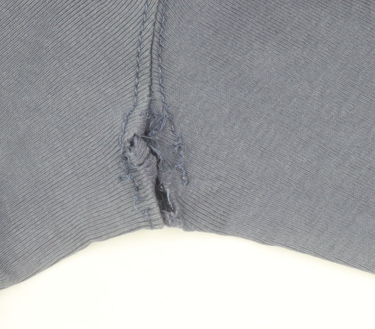 Tommy Hilfiger Men Blue Long Sleeve Cotton T-Shirt Size L