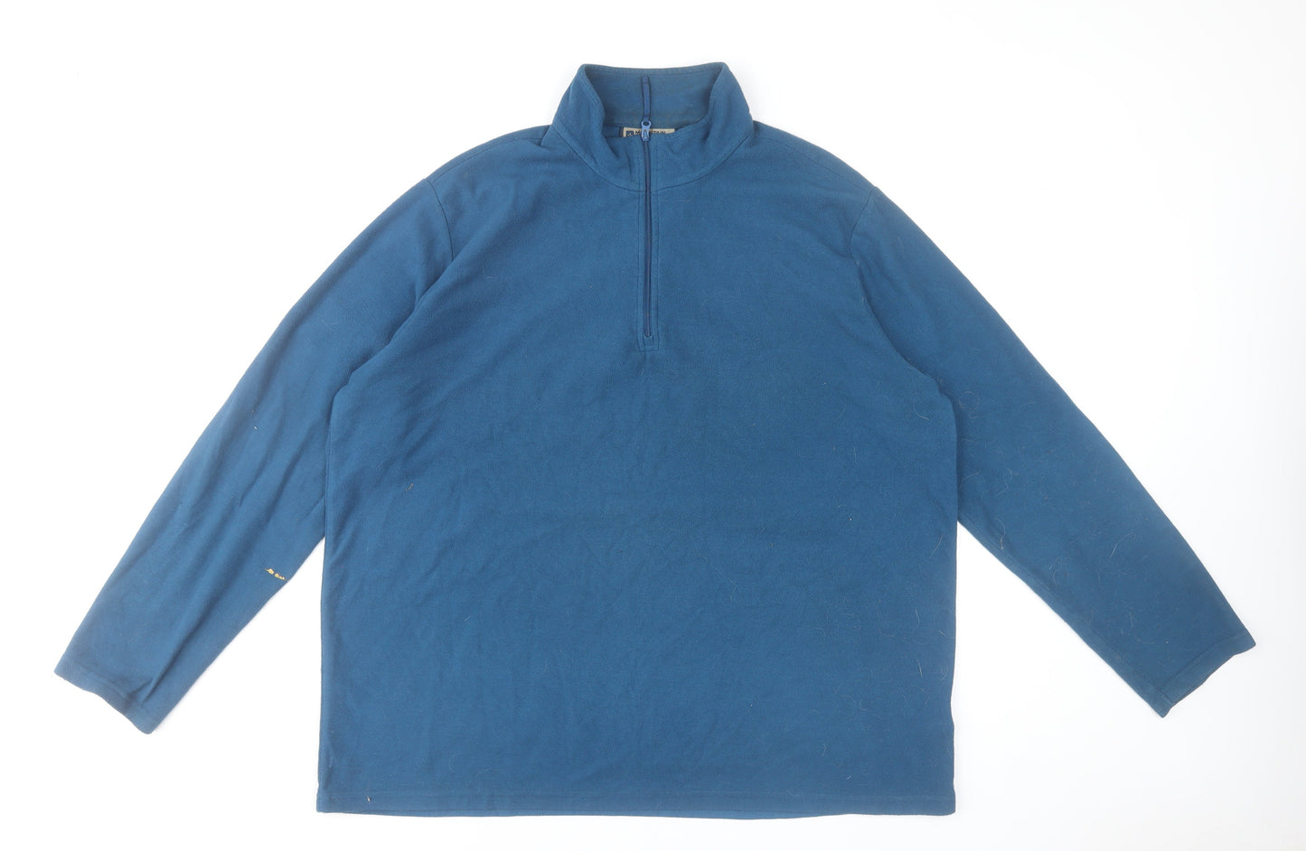 Mountain Warehouse Men's Blue 2XL Fleece 1/4 Zip Pullover Sweatshirt