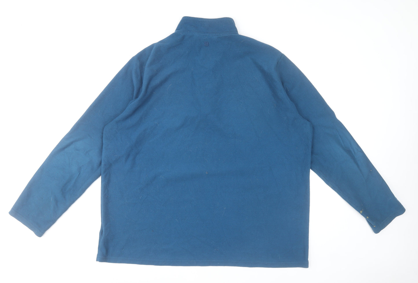 Mountain Warehouse Men's Blue 2XL Fleece 1/4 Zip Pullover Sweatshirt