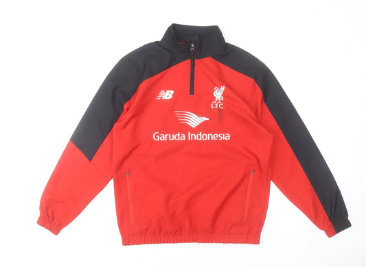 New Balance Men’s Red 1/4 Zip LFC Training Jacket Size S