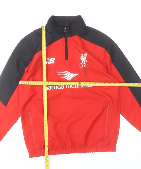 New Balance Men’s Red 1/4 Zip LFC Training Jacket Size S