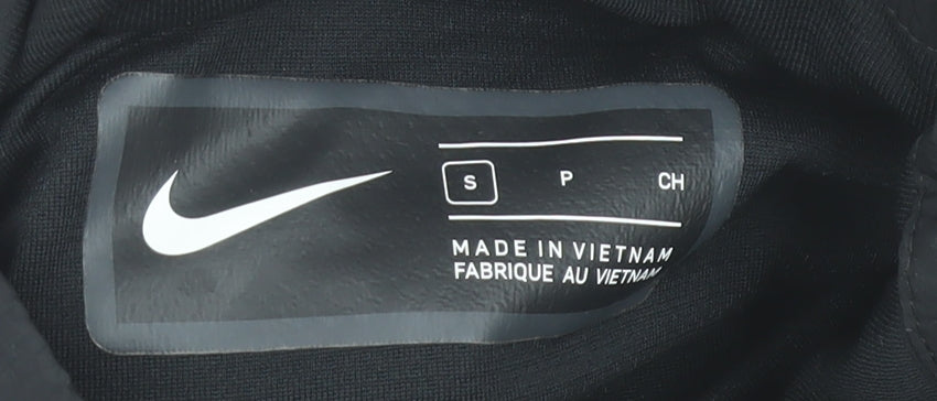 Nike Men’s Black Softshell Bodywarmer Gilet Size S Lightweight Zip Vest