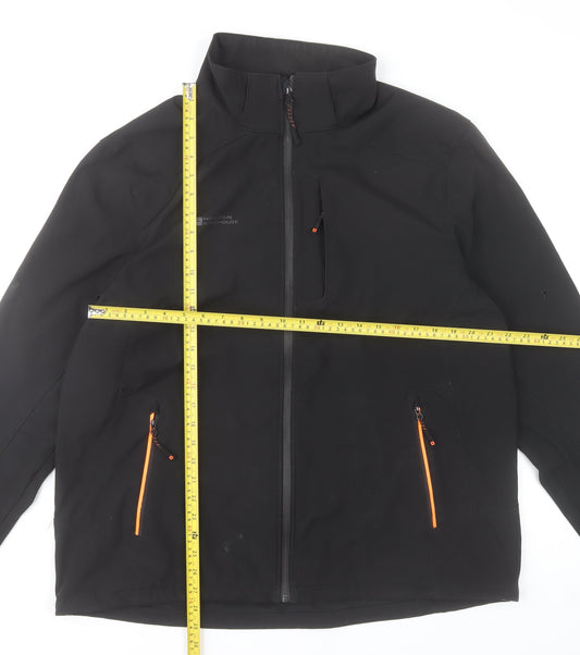 Mountain Warehouse Men's Black XL Softshell Waterproof Jacket