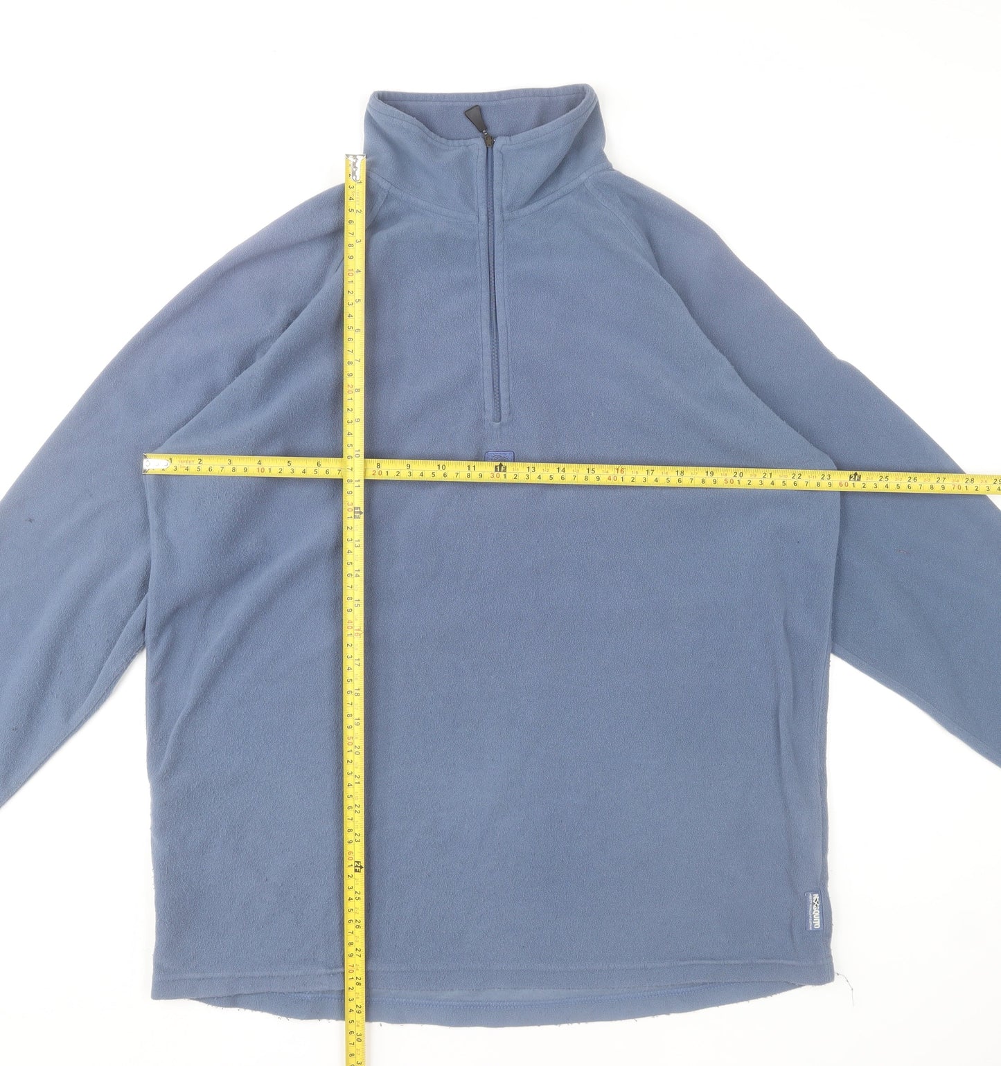 Craghoppers Men Blue XL Fleece 1/2 Zip Pullover Sweatshirt