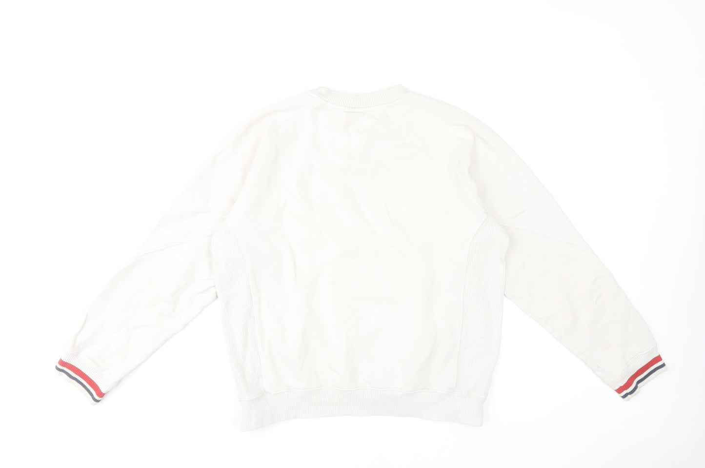 Nike Men's White Crew Neck Pullover Sweatshirt M Sports Style