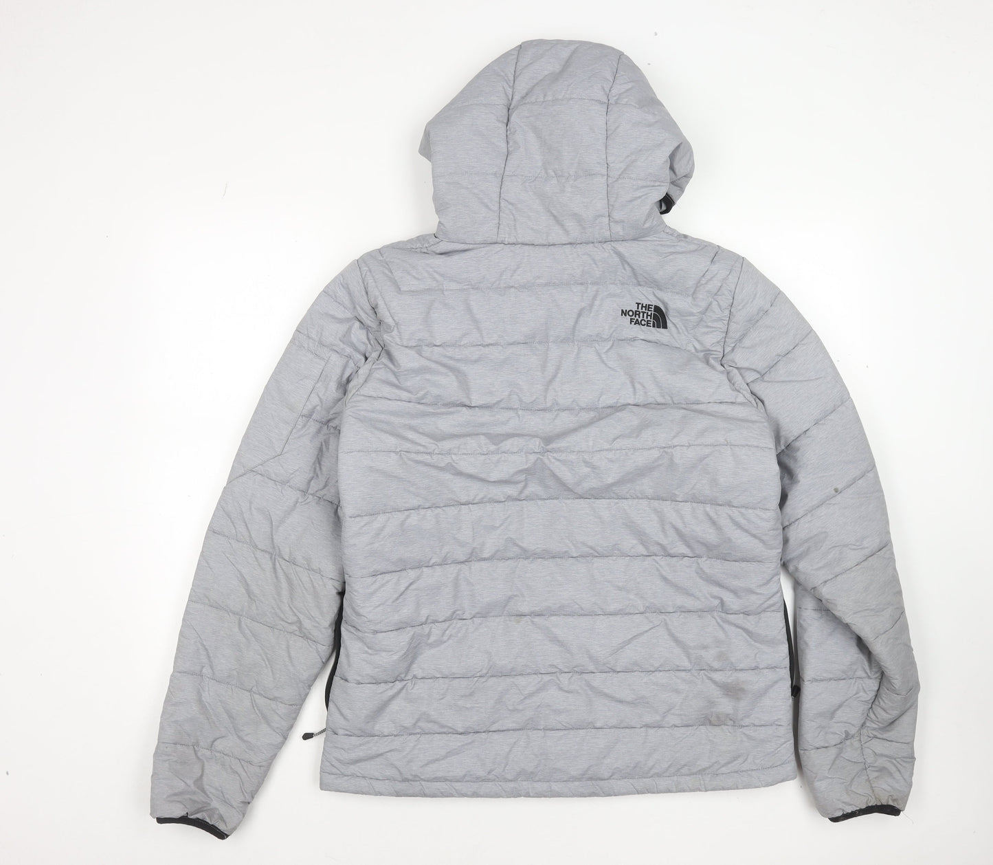 The North Face Men's Grey Puffer Jacket Hooded Size M