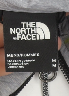 The North Face Men's Grey Puffer Jacket Hooded Size M