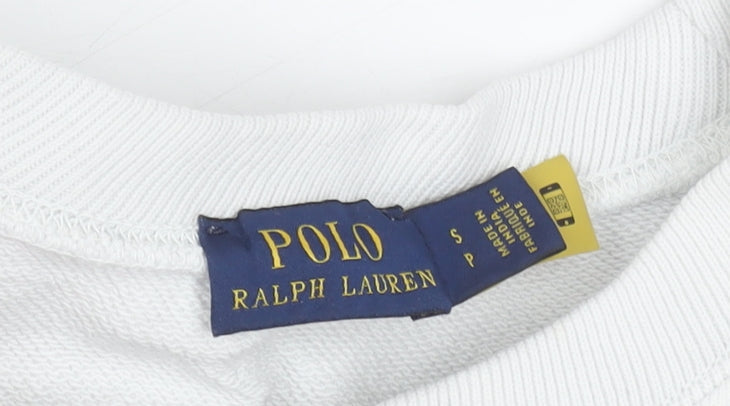 Polo Ralph Lauren Women White Tie-Dye Sleeve Sweatshirt Size S