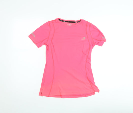 Karrimor Women's Pink Running T-Shirt UK 8 Slim Fit Breathable Sports Top