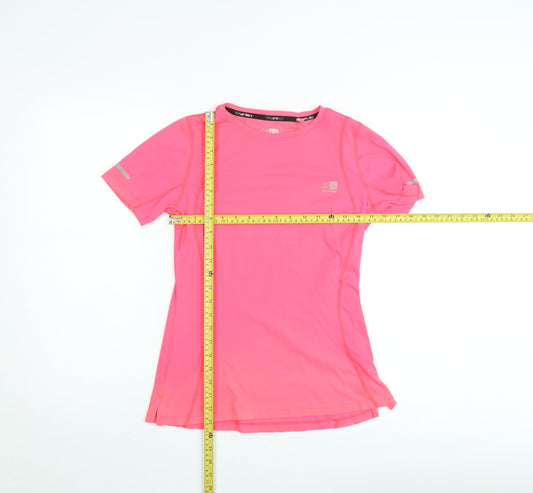 Karrimor Women's Pink Running T-Shirt UK 8 Slim Fit Breathable Sports Top