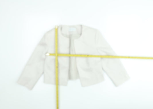 Fenn Wright Manson Women's Ivory Cropped Bouclé Jacket Size 10