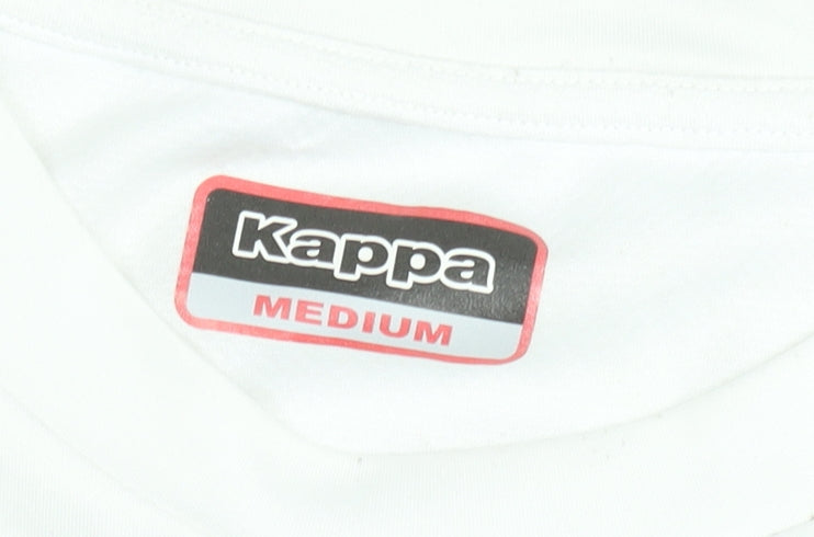 Mens UK Size M Kappa White Polyester Blend T-Shirt