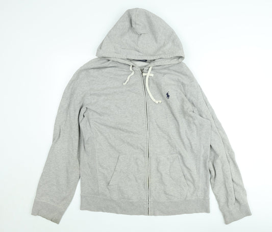 Ralph Lauren Men's Grey Full Zip Hoodie Size L
