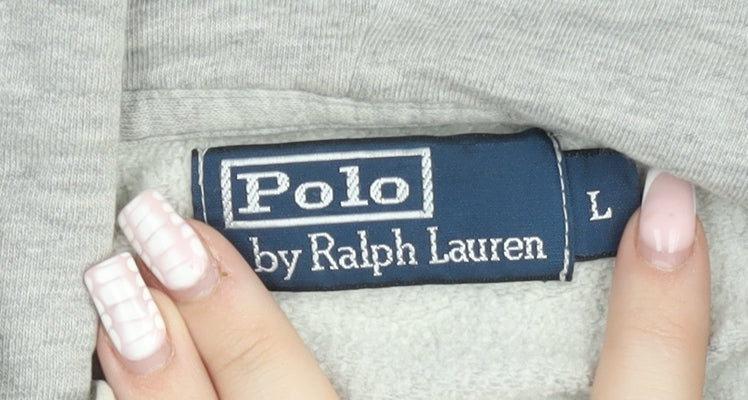 Ralph Lauren Men's Grey Full Zip Hoodie Size L