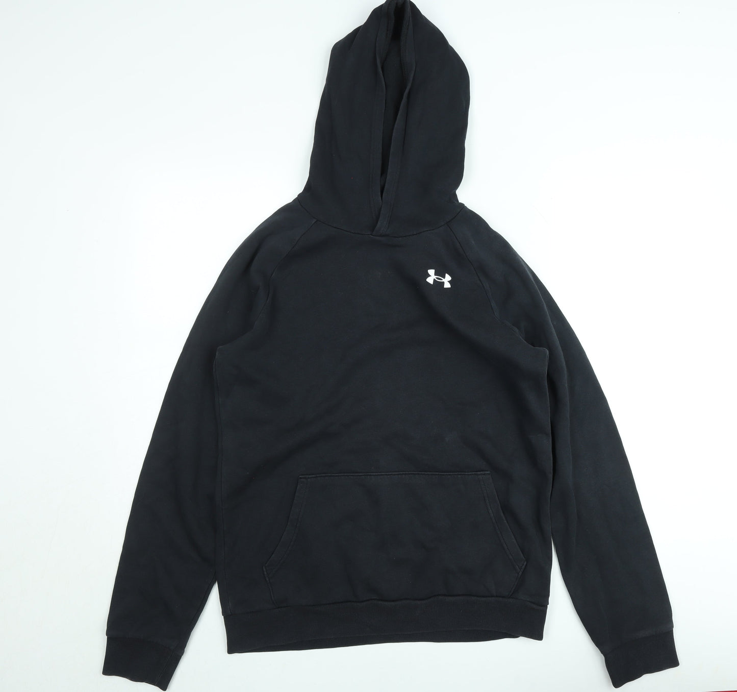 Under Armour Teens Black Pullover Hoodie L Fleece Sportswear