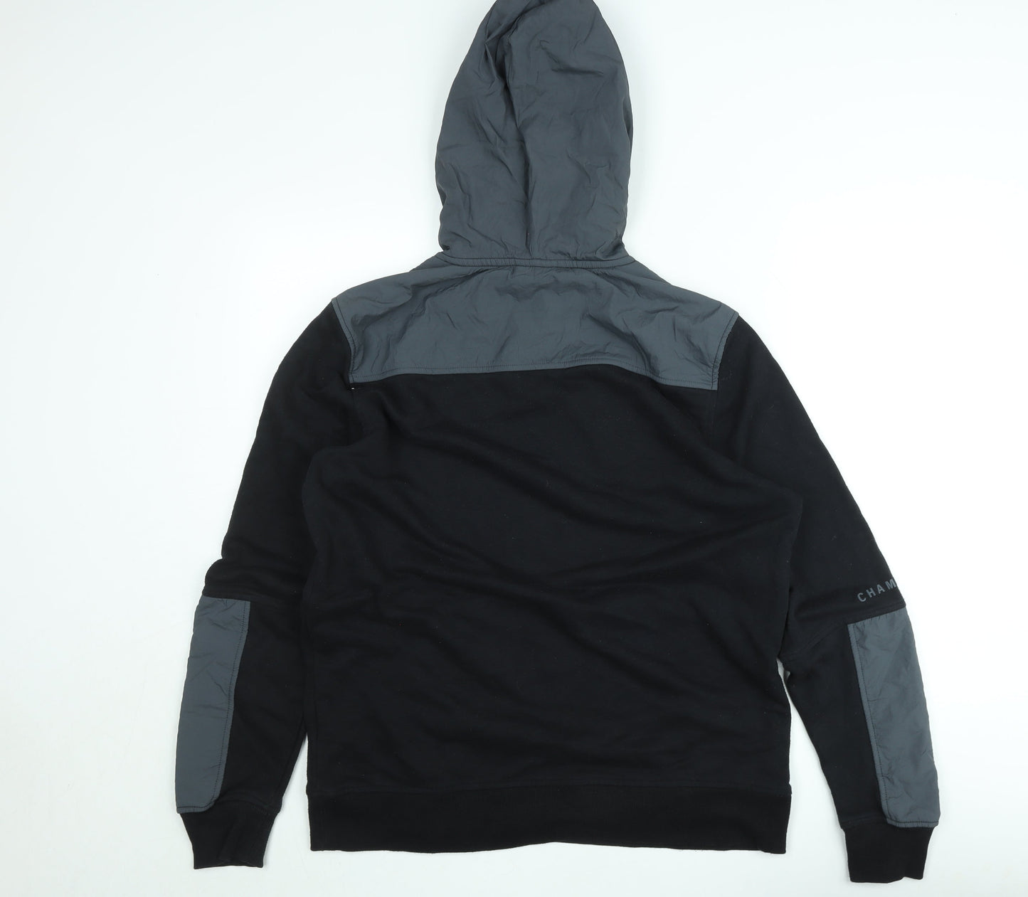 Champion Elite Men's Black & Grey Pullover Hoodie Size L