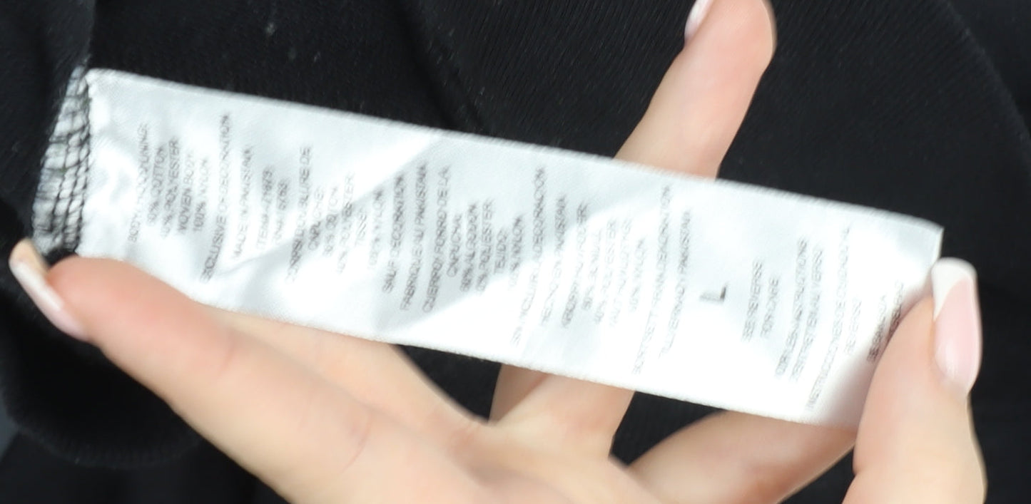 Champion Elite Men's Black & Grey Pullover Hoodie Size L