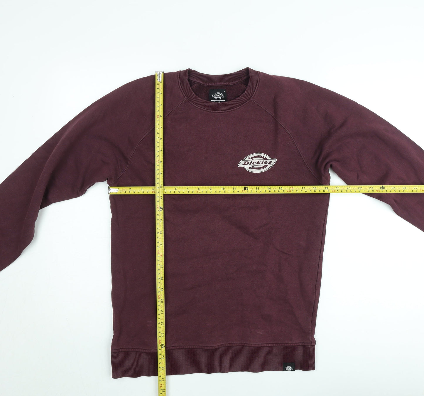 Dickies Men’s Brown Crew Neck Sweatshirt Size S Pullover Fleece