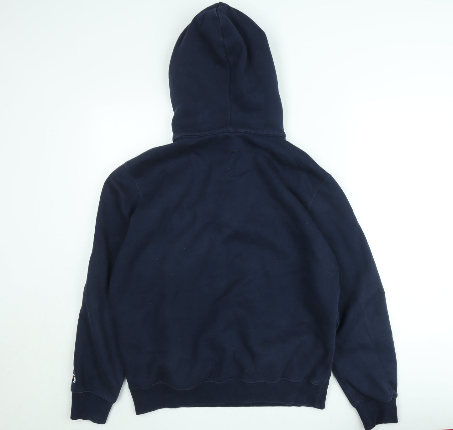 Champion Men’s Blue 1/2 Zip Hoodie Fleece Large Regular Fit