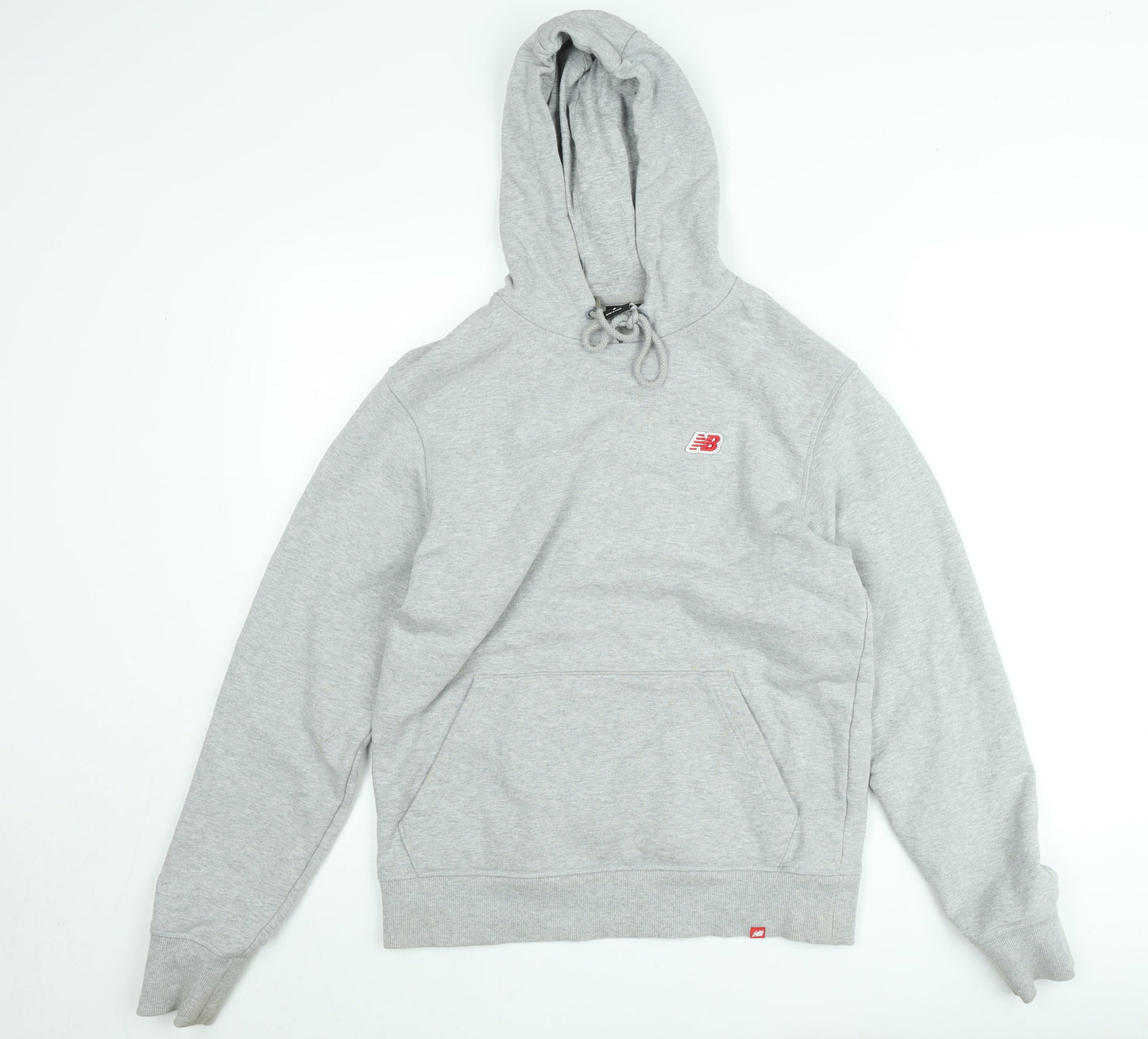 New Balance Men's Grey Pullover Hoodie Size S Cotton Blend