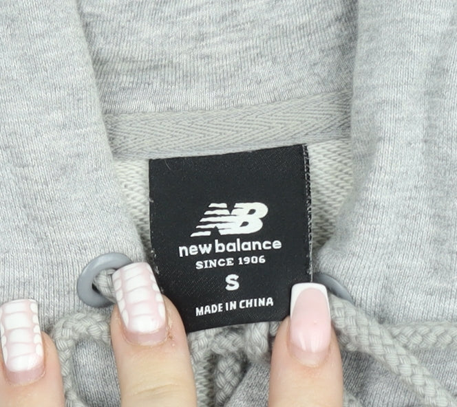New Balance Men's Grey Pullover Hoodie Size S Cotton Blend