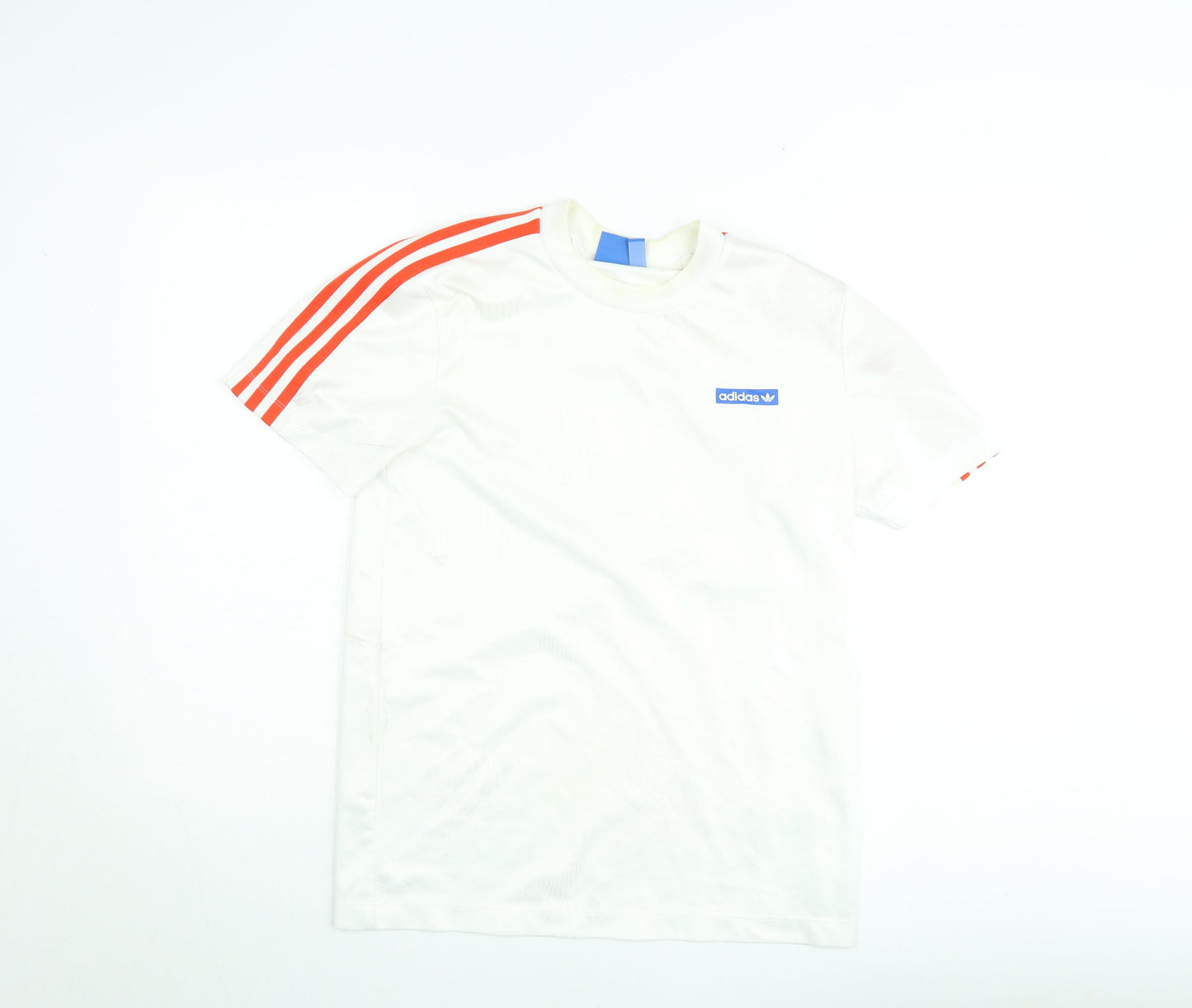 Adidas Mens White Short Sleeve Crew Neck T-Shirt Size S
