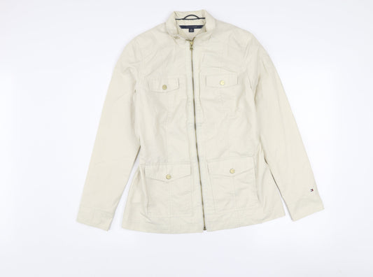 Tommy Hilfiger Women's Beige XS Military Style Jacket